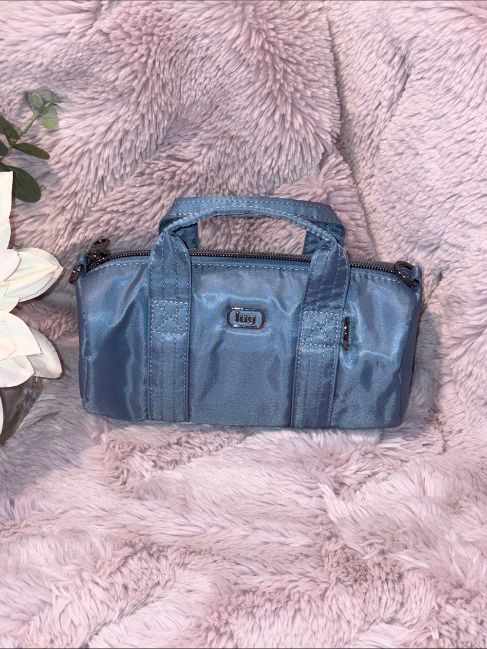 Lug Rallycar Mini Barrel Crossbody ~ Denim Drift